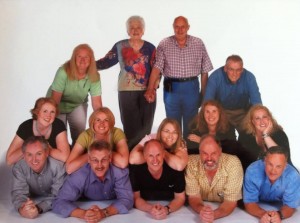 Group photo of The Horman Family on a cruise (family members missing are Shelley and Vernon)